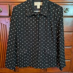 Doncaster Black and White Patterned Blazer